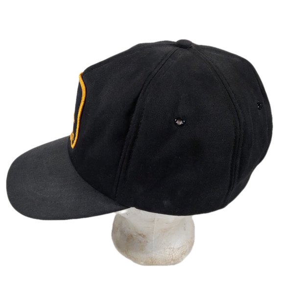 John Deere 6 Panel Swingster Snapback Hat Patch Yellow Black Made in USA - Picture 4 of 7